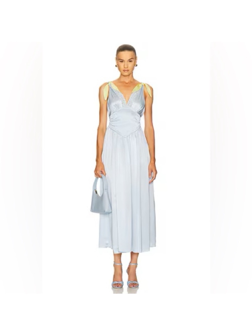 Helsa Celeste dress, light blue, size small - Picture 3 of 15